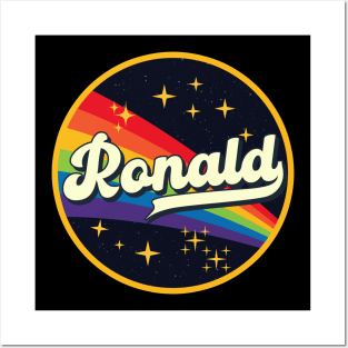 Ronald // Rainbow In Space Vintage Style Posters and Art